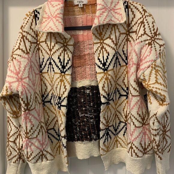 Fate Open Style Cardigan Size Small Pockets - Picture 3 of 7